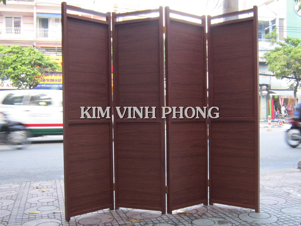 Bình Phong Khung Nhôm Giả Gỗ MS 